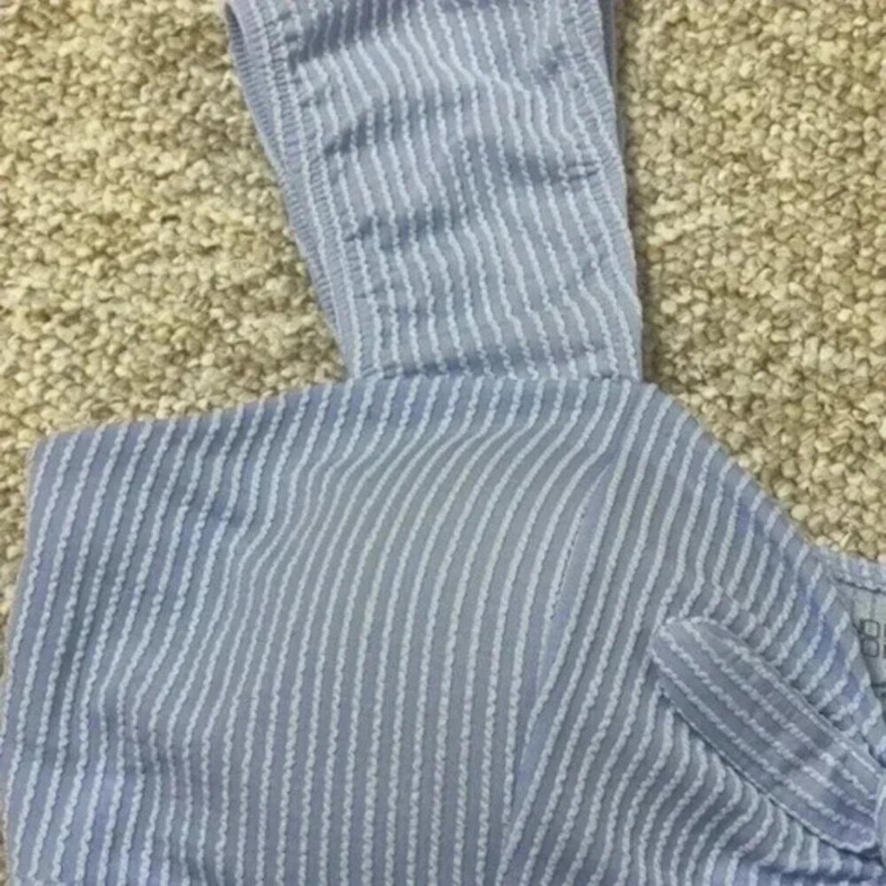 No Boundaries Junior Miss Light Blue Peasant Babydoll Ribbed Dress Size 2XL (19) - Picture 7 of 10